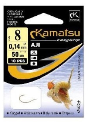 Kamatsu Snelled Hook "Aji Maggot" 50cm (№8 - №12) art.5207101