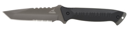 Knife Gerber Warrant Tanto Black Blade & handle, Camo Nylon Sheath art.31-000560