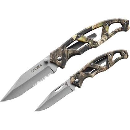 Gerber Mossy Oak Paraframe and Mini Paraframe Knife Combo art.31-003207
