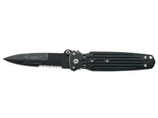 Knife Gerber Covert- Double Bevel 154CM, Black, Serrated