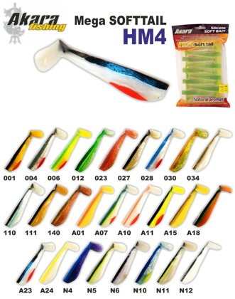 Silicone decoy Akara "Mega Softtail" HM4 (100 mm, №5) art.HM4-N5