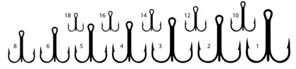 Kamatsu Treble hooks "Round" (№1 - №10) art.5144000
