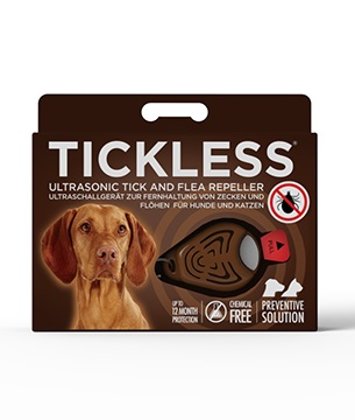 Tickless Ultrasonic tick and flea repeller for pets