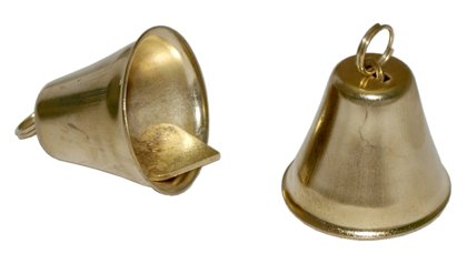 Zvaniņš zeltains (diam. 28 mm, garums 25 mm) art.BELL-G-8103800S