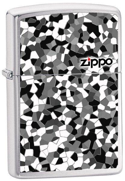 ZIPPO šķiltavas "Mosaic Brushed Chrome" 24807 art.24807